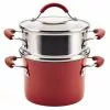 Cucina 3 Qt. Aluminum with Steamer by Rachael Ray 1 Cucina 3 Qt. Aluminum with Steamer by Rachael Ray -Cookware Sales Shop rachael ray stock pots 16800 64 1000
