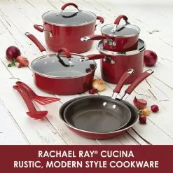 Cucina 3 Qt. Aluminum with Steamer by Rachael Ray 10 Cucina 3 Qt. Aluminum with Steamer by Rachael Ray -Cookware Sales Shop rachael ray stock pots 16800 c3 1000