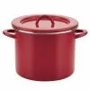 Create Delicious 12 qt. Steel Stock Pot in Red Shimmer with Lid by Rachael Ray 2 Create Delicious 12 qt. Steel Stock Pot in Red Shimmer with Lid by Rachael Ray -Cookware Sales Shop rachael ray stock pots 47626 64 1000