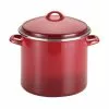 Classic Brights 12 qt. Steel Stock Pot in Red with Lid by Rachael Ray 2 Classic Brights 12 qt. Steel Stock Pot in Red with Lid by Rachael Ray -Cookware Sales Shop rachael ray stock pots 50497 64 1000