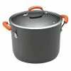 Classic Brights 10 qt. Hard-Anodized Aluminum Nonstick Stock Pot in Orange and Gray with Glass Lid by Rachael Ray 1 Classic Brights 10 qt. Hard-Anodized Aluminum Nonstick Stock Pot in Orange and Gray with Glass Lid by Rachael Ray -Cookware Sales Shop rachael ray stock pots 87497 64 1000
