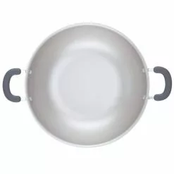 14.25 in. Gray Create Delicious Wok Aluminum Nonstick Shimmer by Rachael Ray -Cookware Sales Shop rachael ray woks stir fry pans 12022 1f 1000