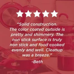 Create Delicious Aluminum Nonstick Wok, 14.25-Inch, Red Shimmer by Rachael Ray -Cookware Sales Shop rachael ray woks stir fry pans 12161 fa 1000