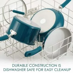 Create Delicious Aluminum Nonstick Wok, 14.25-Inch, Teal Shimmer by Rachael Ray -Cookware Sales Shop rachael ray woks stir fry pans 12162 1f 1000