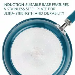 Create Delicious Aluminum Nonstick Wok, 14.25-Inch, Teal Shimmer by Rachael Ray -Cookware Sales Shop rachael ray woks stir fry pans 12162 4f 1000