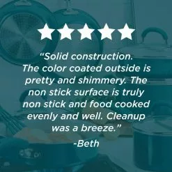 Create Delicious Aluminum Nonstick Wok, 14.25-Inch, Teal Shimmer by Rachael Ray -Cookware Sales Shop rachael ray woks stir fry pans 12162 fa 1000