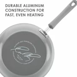 Classic Brights 11 in. Aluminum Nonstick Stir Fry Pan in Sea Salt Gray Gradient with Glass Lid by Rachael Ray -Cookware Sales Shop rachael ray woks stir fry pans 18805 44 1000