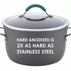 Cucina Hard-Anodized Stir-Fry Pan with Lid by Rachael Ray 12 Cucina Hard-Anodized Stir-Fry Pan with Lid by Rachael Ray -Cookware Sales Shop rachael ray woks stir fry pans 87644 1f 1000