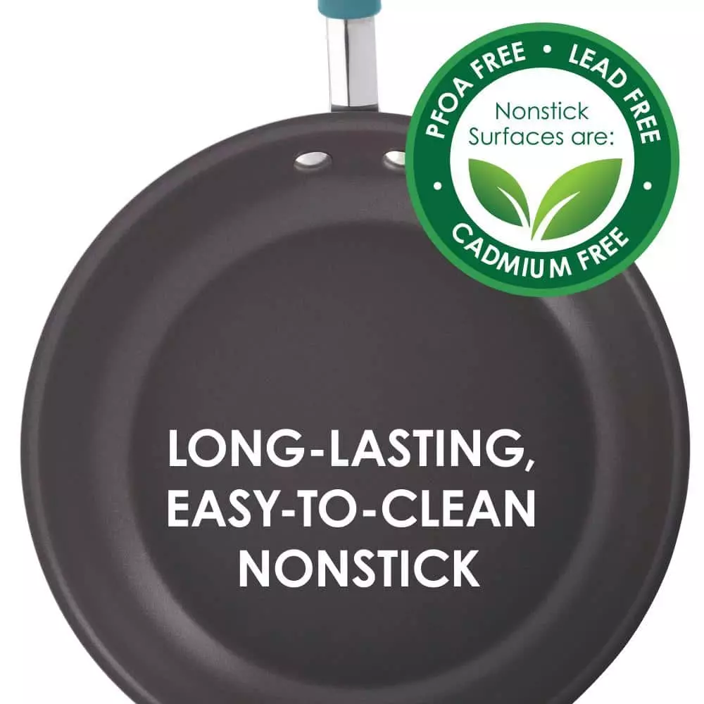 Cucina Hard-Anodized Stir-Fry Pan with Lid by Rachael Ray 5 Cucina Hard-Anodized Stir-Fry Pan with Lid by Rachael Ray - Image 3