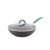 Cucina Hard-Anodized Stir-Fry Pan with Lid by Rachael Ray -Cookware Sales Shop rachael ray woks stir fry pans 87644 64 1000