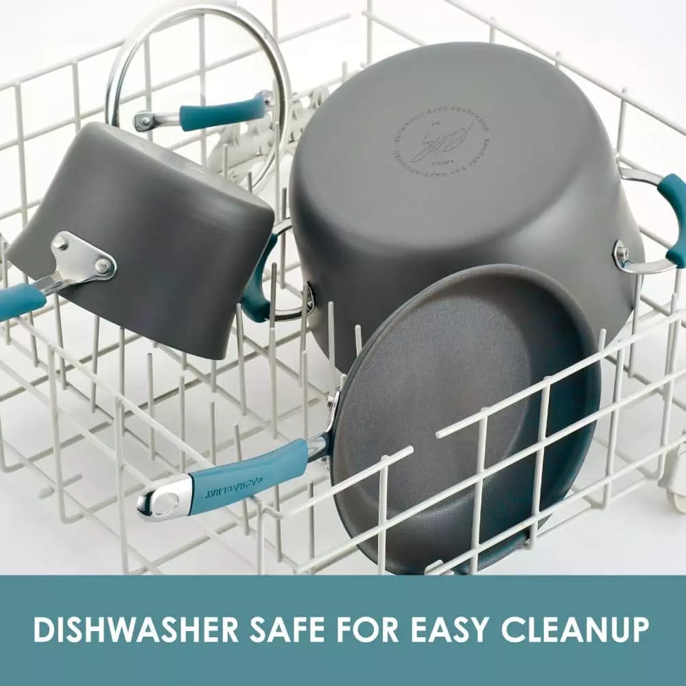 Cucina Hard-Anodized Stir-Fry Pan with Lid by Rachael Ray 4 Cucina Hard-Anodized Stir-Fry Pan with Lid by Rachael Ray - Image 2