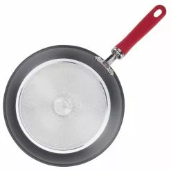 Create Delicious 10.25 in. Hard-Anodized Aluminum Nonstick Skillet in Red and Gray with Glass Lid by Rachael Ray 14 Create Delicious 10.25 in. Hard-Anodized Aluminum Nonstick Skillet in Red and Gray with Glass Lid by Rachael Ray -Cookware Sales Shop red and gray rachael ray skillets 81154 1d 1000