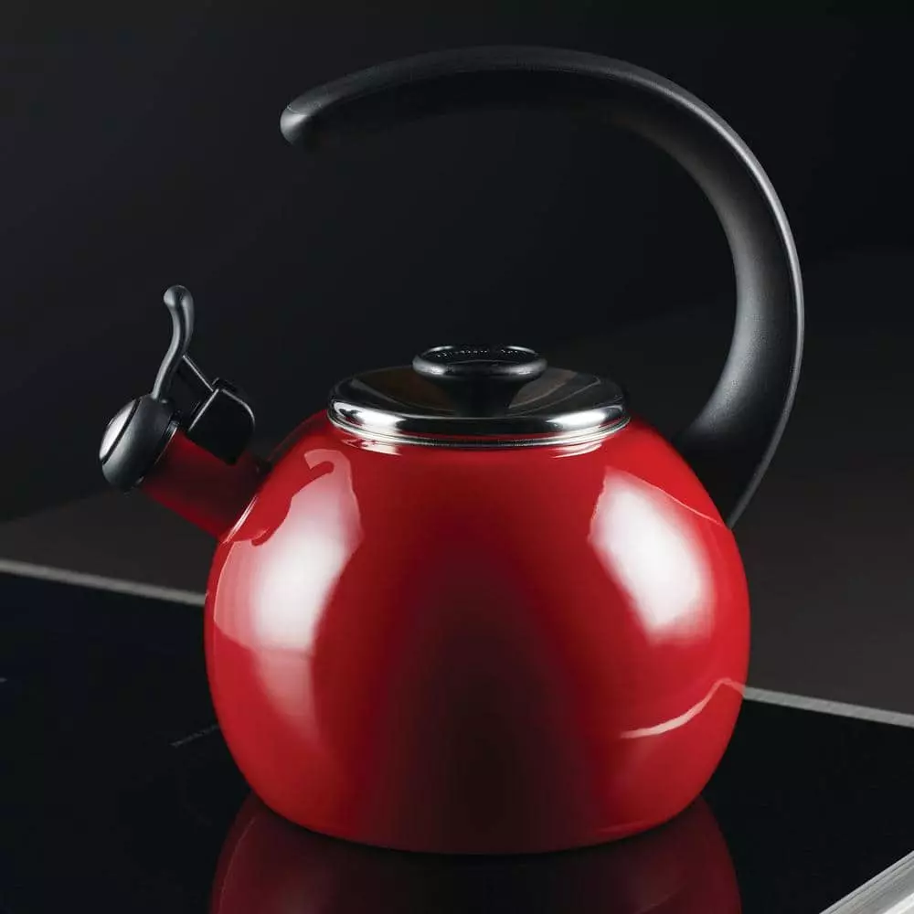 8-Cup Enamel on Steel Induction Stovetop Teakettle with Flip-Up Spout by Circulon 4 8-Cup Enamel on Steel Induction Stovetop Teakettle with Flip-Up Spout by Circulon - Image 2