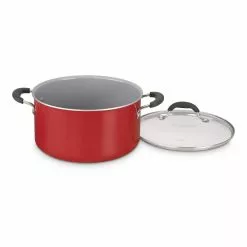 Advantage XT 11-Piece Aluminum Ceramic Nonstick Cookware Set in Red by Cuisinart 11 Advantage XT 11-Piece Aluminum Ceramic Nonstick Cookware Set in Red by Cuisinart -Cookware Sales Shop red cuisinart pot pan sets 54c 11r 4f 1000