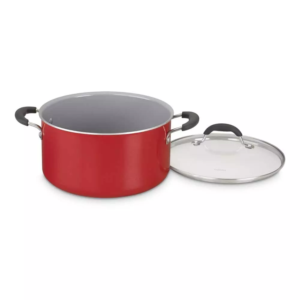 Advantage XT 11-Piece Aluminum Ceramic Nonstick Cookware Set in Red by Cuisinart 5 Advantage XT 11-Piece Aluminum Ceramic Nonstick Cookware Set in Red by Cuisinart - Image 3