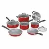 Advantage XT 11-Piece Aluminum Ceramic Nonstick Cookware Set in Red by Cuisinart 2 Advantage XT 11-Piece Aluminum Ceramic Nonstick Cookware Set in Red by Cuisinart -Cookware Sales Shop red cuisinart pot pan sets 54c 11r 64 1000