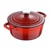 2 qt. Cast Iron Dutch Oven with Lid by MasterPRO -Cookware Sales Shop red dutch ovens mpus16320red 64 1000
