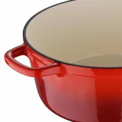 6 qt. Cast Iron Dutch Oven with Lid by MasterPRO 16 6 qt. Cast Iron Dutch Oven with Lid by MasterPRO -Cookware Sales Shop red dutch ovens mpus16321red 1f 1000