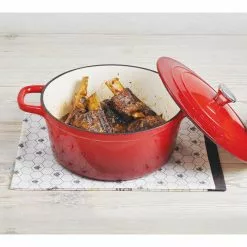 6 qt. Cast Iron Dutch Oven with Lid by MasterPRO 13 6 qt. Cast Iron Dutch Oven with Lid by MasterPRO -Cookware Sales Shop red dutch ovens mpus16321red 66 1000