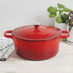 6 qt. Cast Iron Dutch Oven with Lid by MasterPRO 19 6 qt. Cast Iron Dutch Oven with Lid by MasterPRO -Cookware Sales Shop red dutch ovens mpus16321red 76 1000