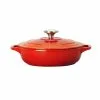 1.4 Qt. Red Chasseur French Enameled Cast Iron Braiser with Lid by French Home 2 1.4 Qt. Red Chasseur French Enameled Cast Iron Braiser with Lid by French Home -Cookware Sales Shop red french home dutch ovens ci 4920r c187 64 1000