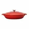 2.6 Qt. Red Chasseur French Enameled Cast Iron Braiser with Lid by French Home 2 2.6 Qt. Red Chasseur French Enameled Cast Iron Braiser with Lid by French Home -Cookware Sales Shop red french home dutch ovens ci 4930r ci 175 64 1000