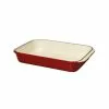 12.5 in. x 8 in. Red Chasseur Enamelled Cast Iron Rectangle Roaster by French Home 2 12.5 in. x 8 in. Red Chasseur Enamelled Cast Iron Rectangle Roaster by French Home -Cookware Sales Shop red french home roasting pans ci 3542 rd ci73 64 1000