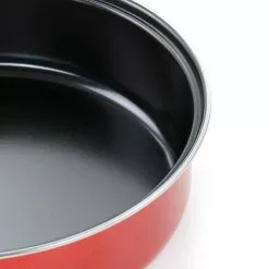 Cardinal 7-Piece Red Nonstick Steel Cookware Set by Gibson -Cookware Sales Shop red gibson pot pan sets 985115558m 44 1000