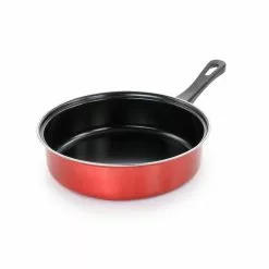 Cardinal 7-Piece Red Nonstick Steel Cookware Set by Gibson -Cookware Sales Shop red gibson pot pan sets 985115558m 4f 1000