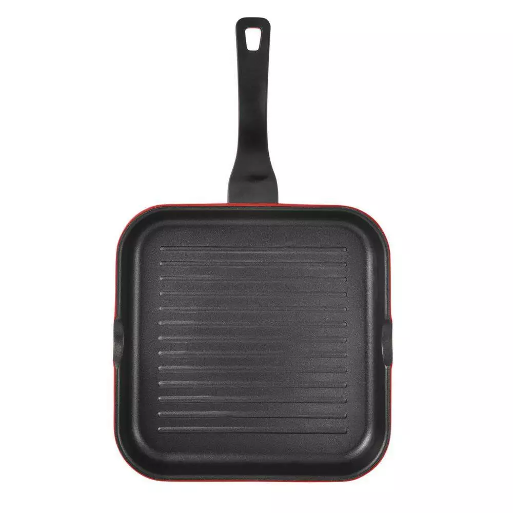 11. in Aluminum Nonstick Grill Pan in Red by BERGNER 8 11. in Aluminum Nonstick Grill Pan in Red by BERGNER - Image 6