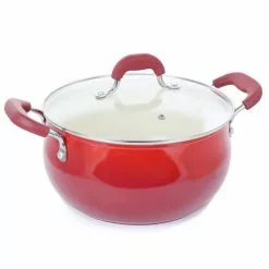 Corbett 5.4 qt. Red Nonstick Aluminum Dutch Oven by Oster
