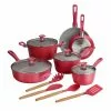 14-Piece Ceramic Cookware Set in Red by Tramontina 2 14-Piece Ceramic Cookware Set in Red by Tramontina -Cookware Sales Shop red tramontina pot pan sets 80110 034ds 64 1000
