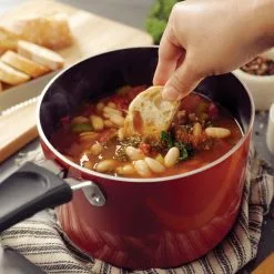 6-Piece Red Nesting Nonstick Sauce Pan Set by Tramontina -Cookware Sales Shop red tramontina sauce pans 80156 065ds 76 1000