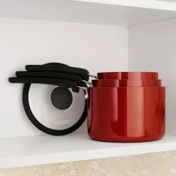 6-Piece Red Nesting Nonstick Sauce Pan Set by Tramontina -Cookware Sales Shop red tramontina sauce pans 80156 065ds fa 1000
