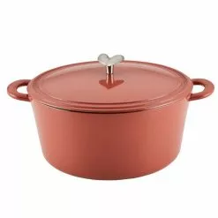 6 qt. Redwood Enameled Cast Iron Dutch Oven with Lid by Ayesha Curry
