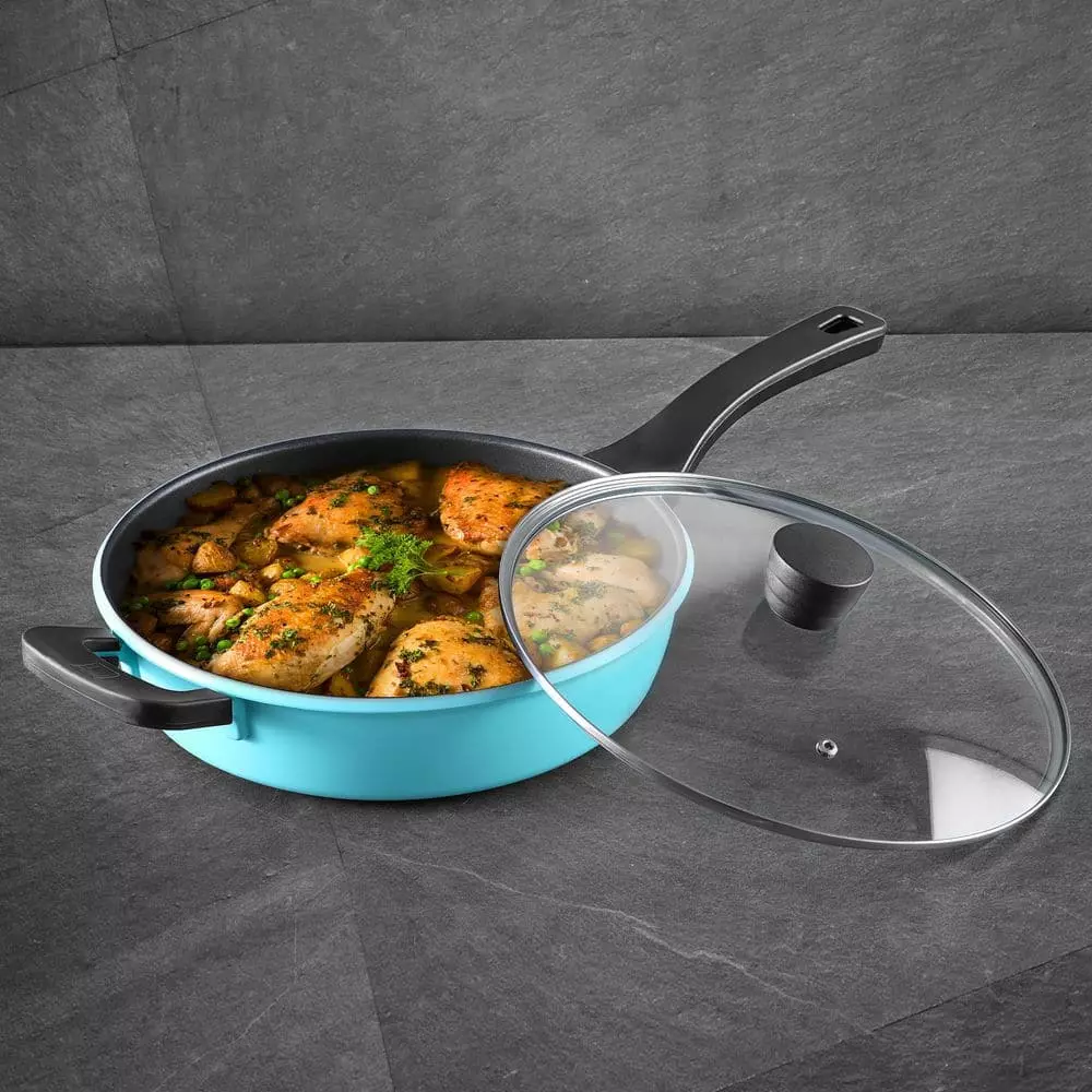 4 qt. Aluminum Saute Pan with Lid by BERGNER 10 4 qt. Aluminum Saute Pan with Lid by BERGNER - Image 8
