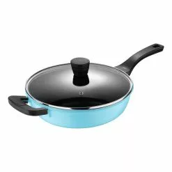 4 qt. Aluminum Saute Pan with Lid by BERGNER