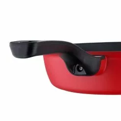 4 qt. Aluminum Saute Pan with Lid by BERGNER 13 4 qt. Aluminum Saute Pan with Lid by BERGNER -Cookware Sales Shop retro red saute pans bgus14005red 1f 1000