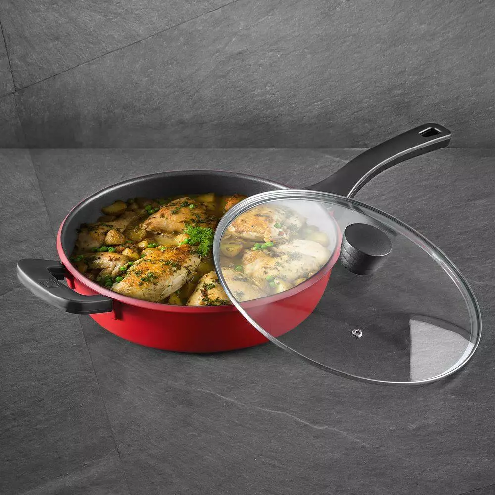 4 qt. Aluminum Saute Pan with Lid by BERGNER 10 4 qt. Aluminum Saute Pan with Lid by BERGNER - Image 8