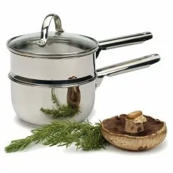 Endurance 1 Qt. Induction Double Boiler by RSVP International 7 Endurance 1 Qt. Induction Double Boiler by RSVP International -Cookware Sales Shop rsvp international stock pots mdb 1in 4f 1000