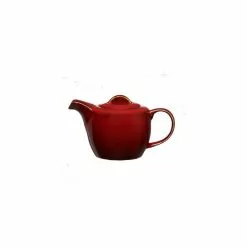 2-Cup Crimson Porcelain Tea Pots 14 oz. (Set of 12) by Oneida