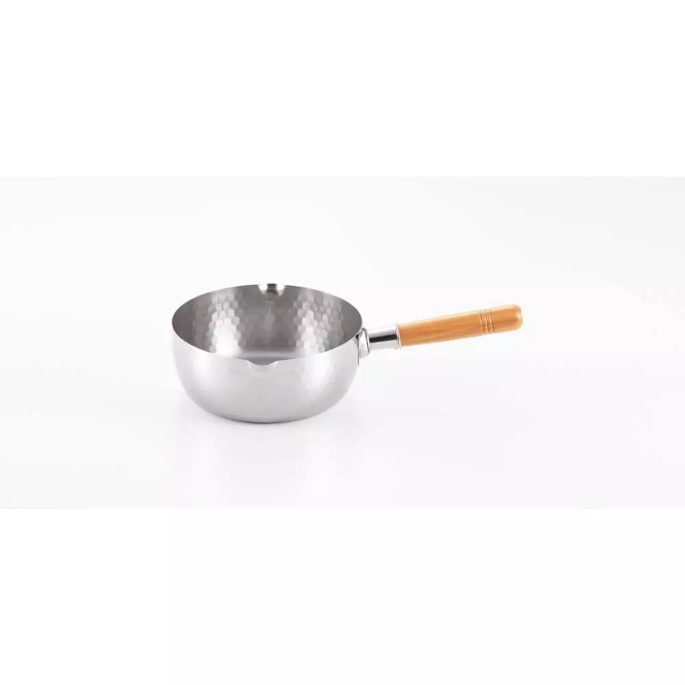 2.2 qt. Stainless Steel Yukihira Pot with Dual Pouring Spouts by Unbranded 3 2.2 qt. Stainless Steel Yukihira Pot with Dual Pouring Spouts by Unbranded