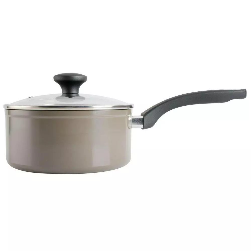 Everyday Bowcroft 3 qt. Aluminum Saucepan in Warm Grey by MARTHA STEWART 5 Everyday Bowcroft 3 qt. Aluminum Saucepan in Warm Grey by MARTHA STEWART - Image 3