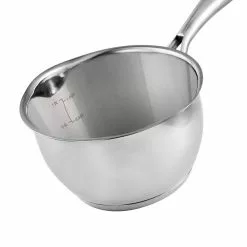1.5 qt. Stainless Steel Nonstick Sauce Pot with Tempered Glass Lid by BERGNER -Cookware Sales Shop sauce pans bgus10129sts 1f 1000
