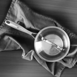 1.5 qt. Stainless Steel Nonstick Sauce Pot with Tempered Glass Lid by BERGNER -Cookware Sales Shop sauce pans bgus10129sts fa 1000