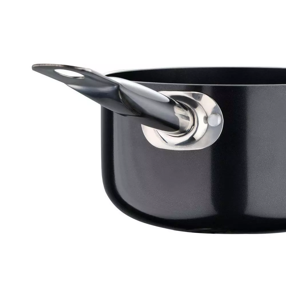 3.5 qt. Aluminum Nonstick Sauce Pan in Black with Lid by BERGNER 4 3.5 qt. Aluminum Nonstick Sauce Pan in Black with Lid by BERGNER - Image 2