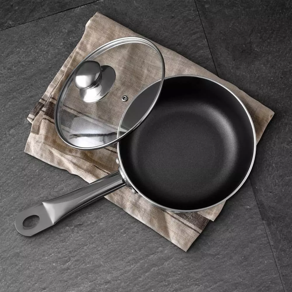 3.5 qt. Aluminum Nonstick Sauce Pan in Black with Lid by BERGNER 8 3.5 qt. Aluminum Nonstick Sauce Pan in Black with Lid by BERGNER - Image 6