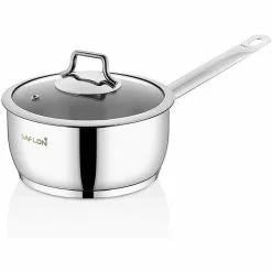 2 qt. Stainless Steel Sauce Pan with Glass Lid by CONTEXT
