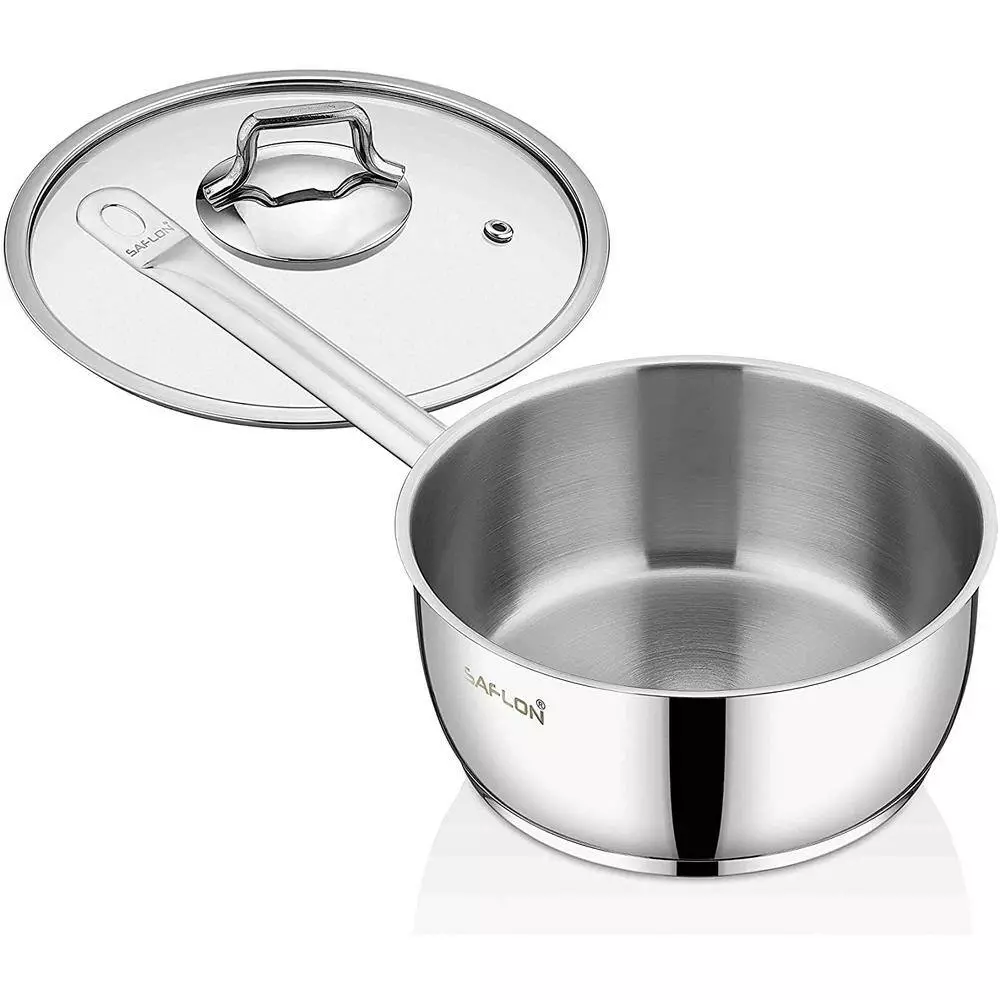 3 qt. Stainless Steel Sauce Pan with Glass Lid by CONTEXT 4 3 qt. Stainless Steel Sauce Pan with Glass Lid by CONTEXT - Image 2