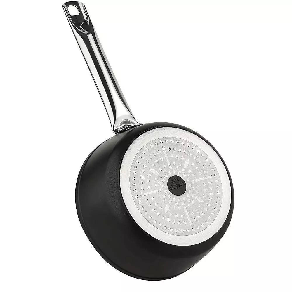 Titanium 3 qt. Aluminum Coated NonStick Sauce Pan in Gray with Glass Lid by CONTEXT 5 Titanium 3 qt. Aluminum Coated NonStick Sauce Pan in Gray with Glass Lid by CONTEXT - Image 3